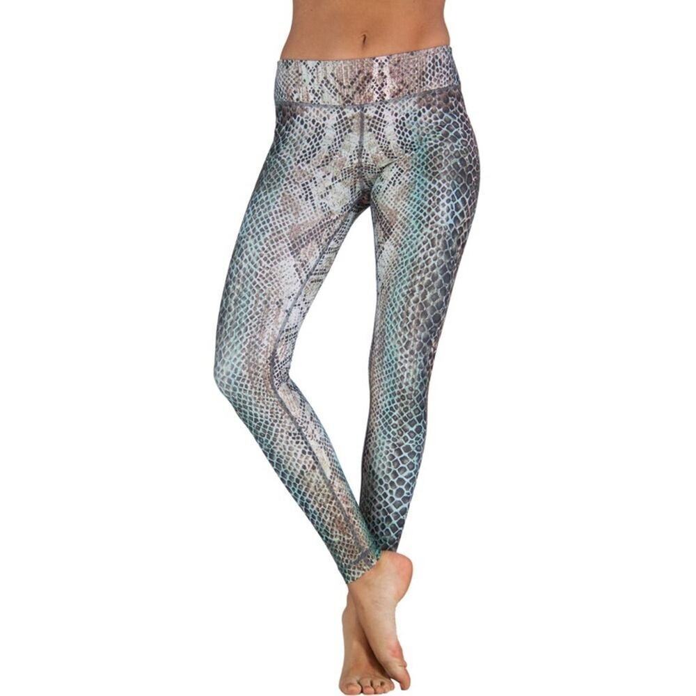 Niyama Sport Performance Compression Leggings No-Slip Waist "Wild at Heart" S